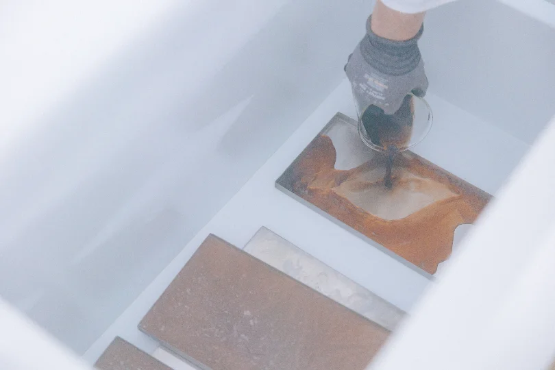 Cassettes placed in the freezer at minus fifty degrees